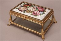 Late 19th Century French Micromosaic Casket,