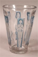 Rene Lalique (1860-1945) Six Figurines Vase,