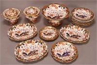 19th Century Spode Part Porcelain Dessert Service,