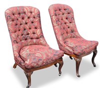 Fine Pair of 19th Century Drawing Room Chairs,
