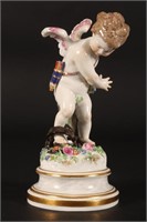 Large Meissen Porcelain Figure of a Cupid,