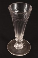 18th Century Wrythen Ale Glass, c.1780,