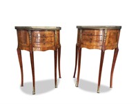 Pair of French Louis XV Style Bedside Cabinets,