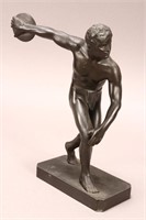 Classical Style Bronze Sculpture of The Disc