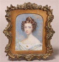 19th Century Ivory Portrait Miniature,
