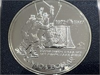 1997 Cdn Hockey Cased Silver Dollar