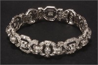 Lovely Art Deco Platinum and Diamond Bracelet,