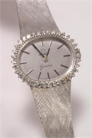 Ladies Omega 18ct White Gold and Diamond Watch,