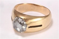 18ct Yellow Gold Rose Cut Diamond Ring,