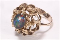 9ct Gold Triplet Opal Ring,