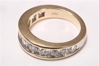 14ct Gold Multi Diamond Ring,