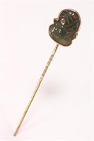 19th Century New Zealand 9ct Gold Stick Pin,