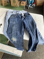 2 pair of Levi’s jeans one sz. 36x30, and one is