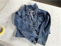 Calvin Klein Jean jacket stretch denim marked XL,