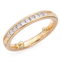Vintage 14K Yellow Gold Genuine Diamond Ring