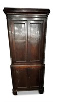 Georgian Oak Corner Cabinet,