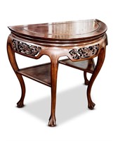 Chinese Demi Lune Hall Table,