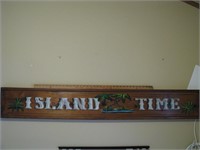 Handpainted Island Time sign