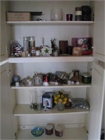 Cabinet of misc  household items