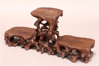 Chinese Tiered Wooden Stand,