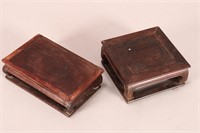 Two Chinese Wooden Stands,