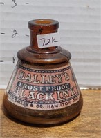 RARE DALLEY AMBER CONE INK LABELED HAMILTON ONT