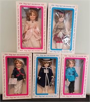 Vintage Lot of 5 Ideal Shirley Temple Dolls NIB