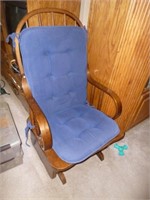 Solid Bentwood Frame Glider Chair