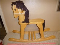 Solid Wood Hand Made Rocking Horse
