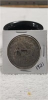 (1) 1921 Silver One Dollar Coin
