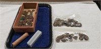 Tray Of Unsearched Wheat Pennies