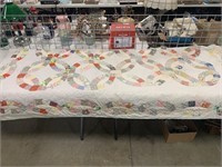 Double Wedding Ring Quilt (8ftx6ft)