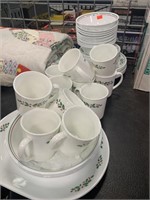 Corelle Winter Holly Dishes (40+ pcs)