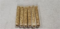(6) Tubes Of Gold Flakes (Unverified)
