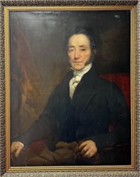 Victorian Oil on Canvas -  Portrait of a Gentleman