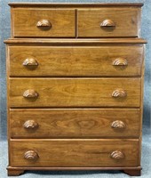 Walnut Chest on Chest