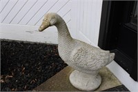 LARGE CONCRETE GOOSE WITH CLOTHING