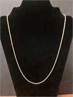 925 Sterling Silver Gold Plated Chain Necklace