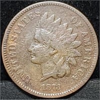 1873 Indian Head Cent, Better Date, Nice Coin!