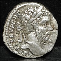 Septimus Severus AR Silver Denarius 193-211 AD