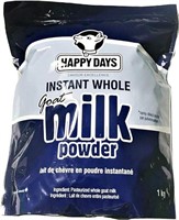 HAPPY DAYS Whole Goat Milk Powder 1kg BB 05/25