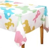 Easter Tablecloth 60 x 84 Inch Waterproof Rabbit