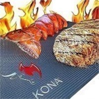 LOT OF 2 Kona XL Best Grill Mat - BBQ Grill Mat