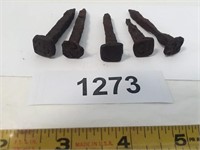 (5) Dated Railroad Nails 1925 1926 1928 1931 1932