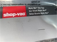4 New Shop-Vac Mighty Mini Filter Bags