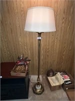 Vintage Floor Lamp w/ Marble Insert at Base