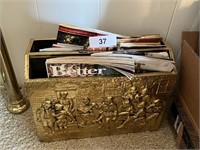 Brass Stamped Magazine Rack