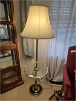 Brass Tone Lamp Table