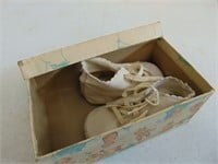 1930Leather Baby Shoes in a Baby Cloud Box