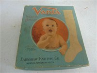 Vanta Infants Hosiery In Old Box, Copyright 1925